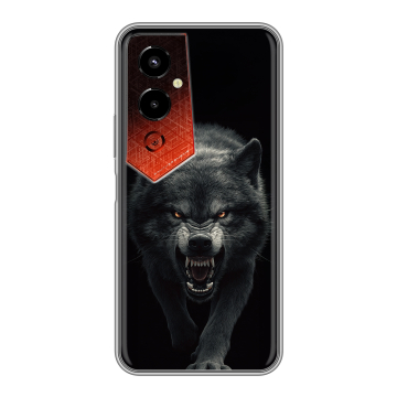Силиконовый чехол на Tecno Pova 4 Pro с принтом Волк Силиконовый чехол на Tecno Pova 4 Pro с принтом Волк