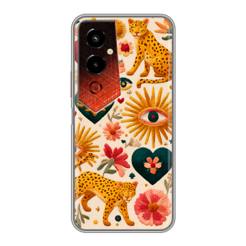 Силиконовый чехол на Tecno Pova 4 Pro с принтом Модный принт