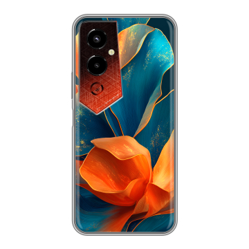 Силиконовый чехол на Tecno Pova 4 Pro с принтом Цветы
