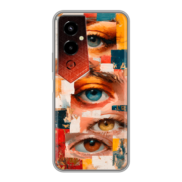 Силиконовый чехол на Tecno Pova 4 Pro с принтом Модный принт