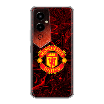 Силиконовый чехол на Tecno Pova 4 Pro с принтом Manchester United