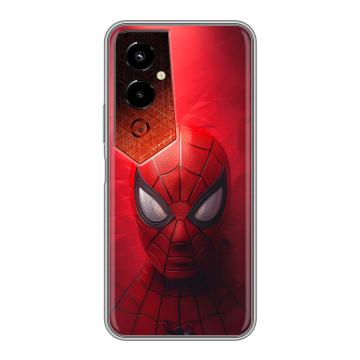Силиконовый чехол на Tecno Pova 4 Pro с принтом Spiderman Человек паук Силиконовый чехол на Tecno Pova 4 Pro с принтом Spiderman Человек паук