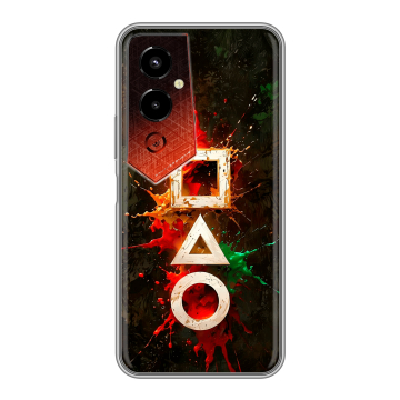 Силиконовый чехол на Tecno Pova 4 Pro с принтом Squid Game Игра кальмара Силиконовый чехол на Tecno Pova 4 Pro с принтом Squid Game Игра кальмара