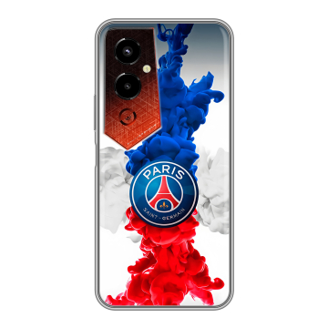 Силиконовый чехол на Tecno Pova 4 Pro с принтом PSG ПСЖ