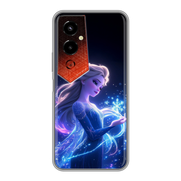 Силиконовый чехол на Tecno Pova 4 Pro с принтом Холодное сердце Frozen Силиконовый чехол на Tecno Pova 4 Pro с принтом Холодное сердце Frozen