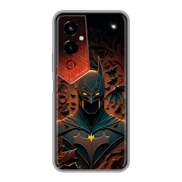 Силиконовый чехол на Tecno Pova 4 Pro с принтом Batman Бэтмен
