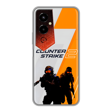 Силиконовый чехол на Tecno Pova 4 Pro с принтом Counter Strike Силиконовый чехол на Tecno Pova 4 Pro с принтом Counter Strike