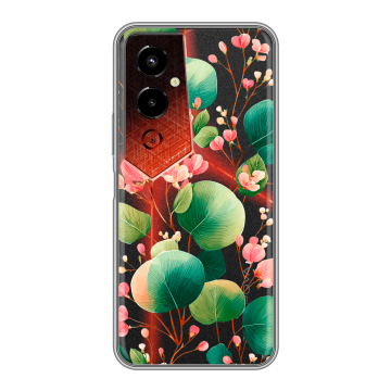Силиконовый чехол на Tecno Pova 4 Pro с принтом женский