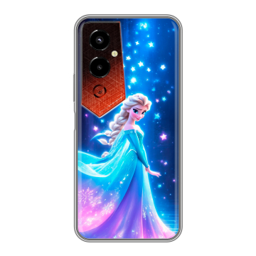 Силиконовый чехол на Tecno Pova 4 Pro с принтом Холодное сердце Frozen Силиконовый чехол на Tecno Pova 4 Pro с принтом Холодное сердце Frozen