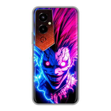 Силиконовый чехол на Tecno Pova 4 Pro с принтом Death note Тетрадь смерти