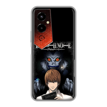 Силиконовый чехол на Tecno Pova 4 Pro с принтом Death note Тетрадь смерти