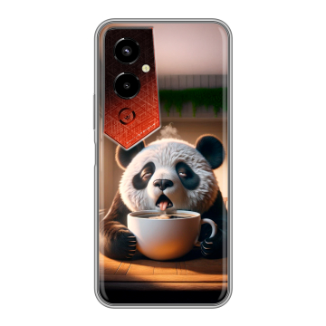 Силиконовый чехол на Tecno Pova 4 Pro с принтом смешная панда Силиконовый чехол на Tecno Pova 4 Pro с принтом смешная панда