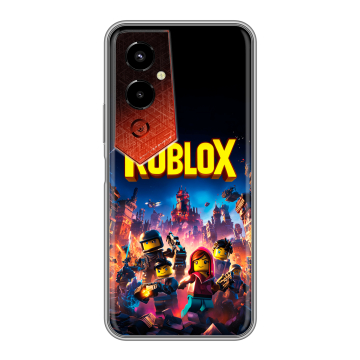 Силиконовый чехол на Tecno Pova 4 Pro с принтом Roblox Роблокс Силиконовый чехол на Tecno Pova 4 Pro с принтом Roblox Роблокс