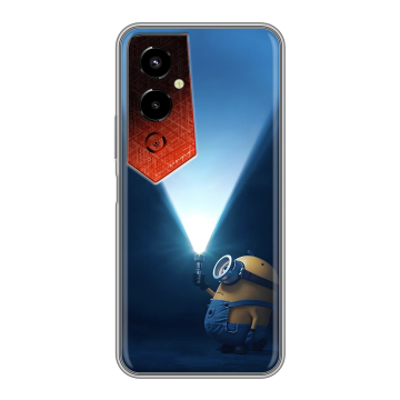 Силиконовый чехол на Tecno Pova 4 Pro с принтом Миньоны Силиконовый чехол на Tecno Pova 4 Pro с принтом Миньоны