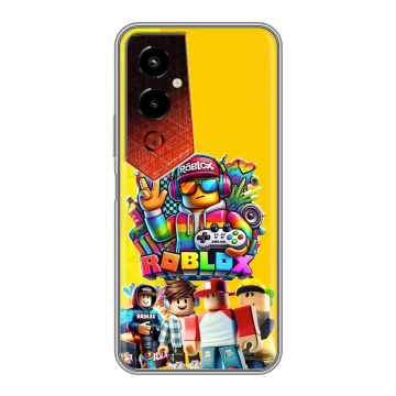 Силиконовый чехол на Tecno Pova 4 Pro с принтом Roblox Роблокс Силиконовый чехол на Tecno Pova 4 Pro с принтом Roblox Роблокс