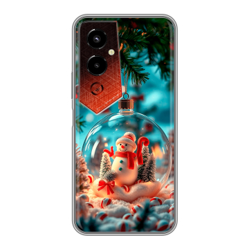 Силиконовый чехол на Tecno Pova 4 Pro с принтом Новый год