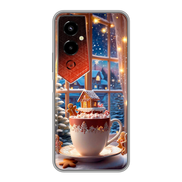 Силиконовый чехол на Tecno Pova 4 Pro с принтом Новый год