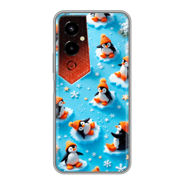Силиконовый чехол на Tecno Pova 4 Pro с принтом Новый год
