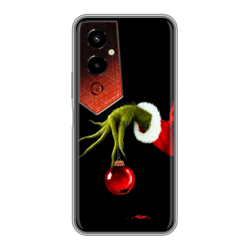 Силиконовый чехол на Tecno Pova 4 Pro с принтом Новый год Гринч
