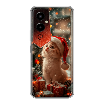 Силиконовый чехол на Tecno Pova 4 Pro с принтом Новый год