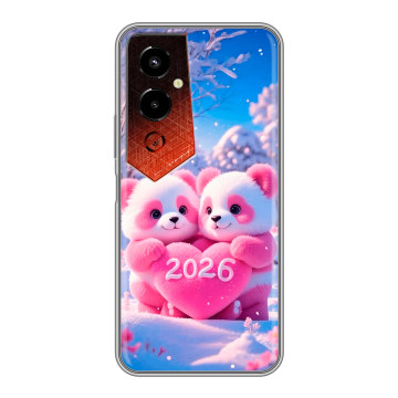 Силиконовый чехол на Tecno Pova 4 Pro с принтом Новый год