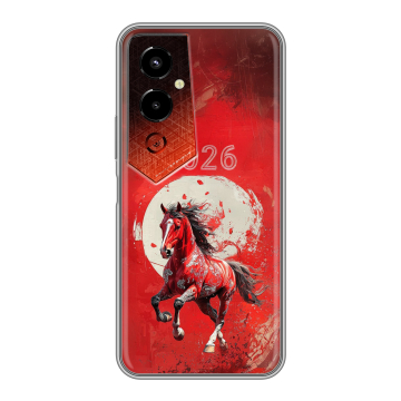 Силиконовый чехол на Tecno Pova 4 Pro с принтом Новый год