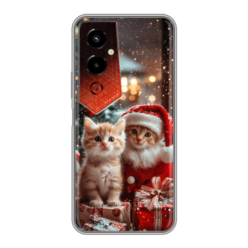 Силиконовый чехол на Tecno Pova 4 Pro с принтом Новый год