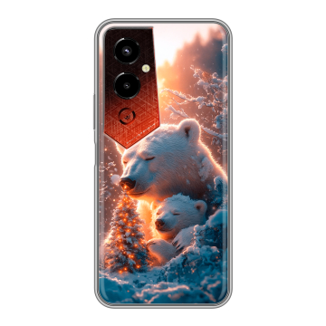 Силиконовый чехол на Tecno Pova 4 Pro с принтом Новый год