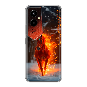 Силиконовый чехол на Tecno Pova 4 Pro с принтом Новый год