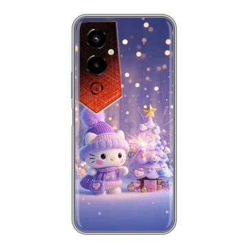 Силиконовый чехол на Tecno Pova 4 Pro с принтом Новый год
