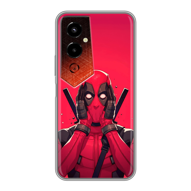 Силиконовый чехол на Tecno Pova 4 Pro с принтом Дедпул Deadpool Силиконовый чехол на Tecno Pova 4 Pro с принтом Дедпул Deadpool