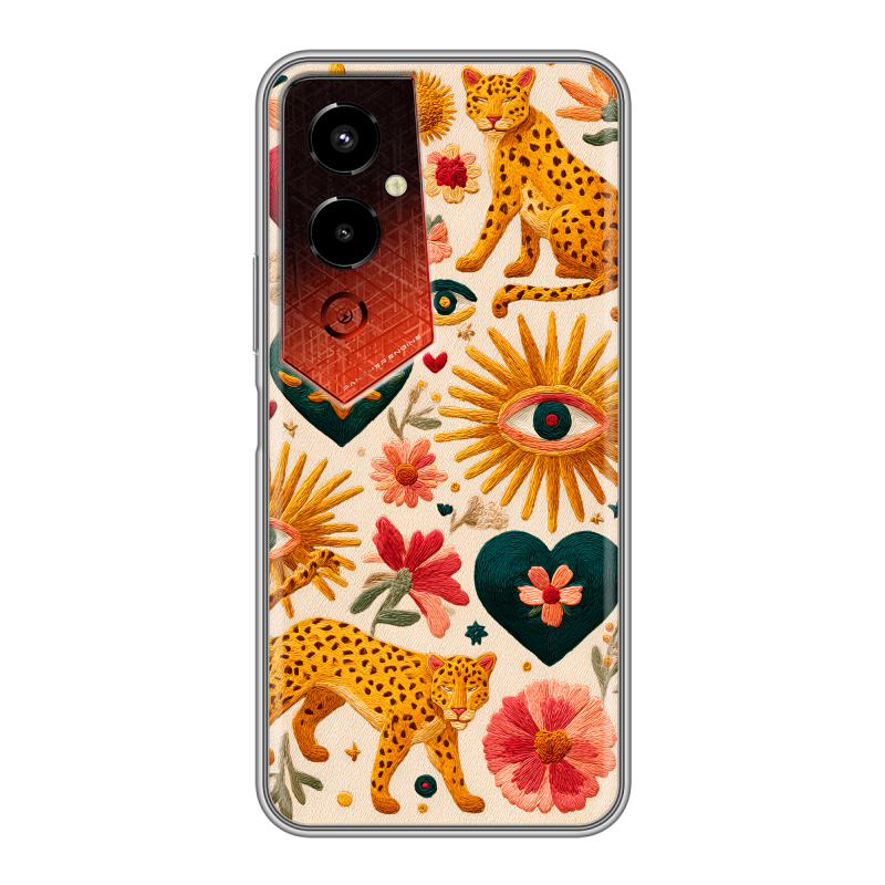 Силиконовый чехол на Tecno Pova 4 Pro с принтом Модный принт Силиконовый чехол на Tecno Pova 4 Pro с принтом Модный принт
