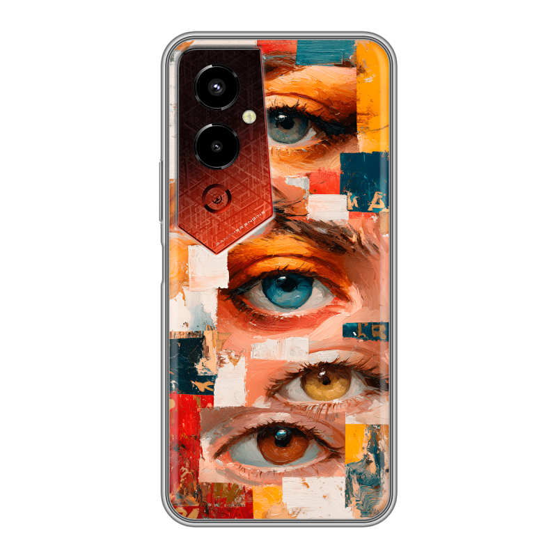 Силиконовый чехол на Tecno Pova 4 Pro с принтом Модный принт Силиконовый чехол на Tecno Pova 4 Pro с принтом Модный принт