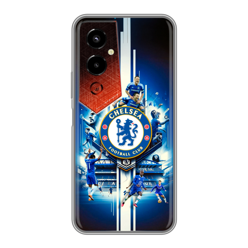 Силиконовый чехол на Tecno Pova 4 Pro с принтом Chelsea Челси Силиконовый чехол на Tecno Pova 4 Pro с принтом Chelsea Челси