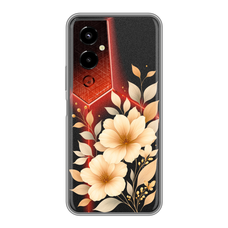 Силиконовый чехол на Tecno Pova 4 Pro с принтом для девушки Силиконовый чехол на Tecno Pova 4 Pro с принтом для девушки