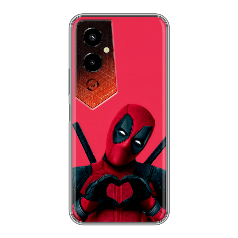 Силиконовый чехол на Tecno Pova 4 Pro с принтом Дедпул Deadpool Силиконовый чехол на Tecno Pova 4 Pro с принтом Дедпул Deadpool