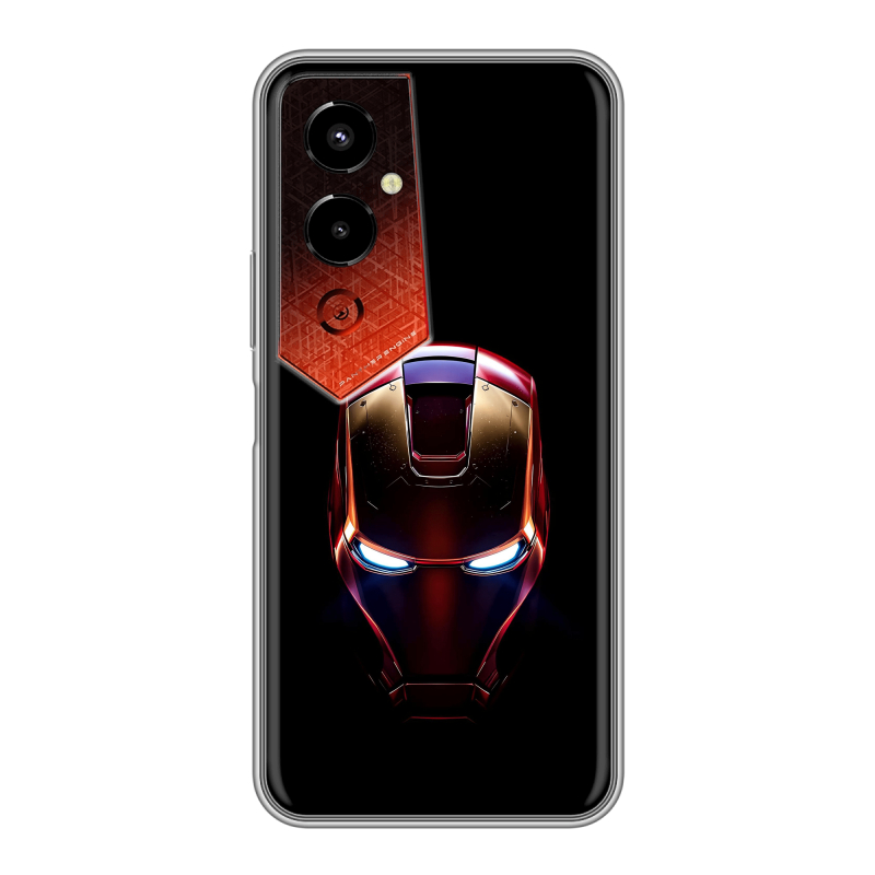 Силиконовый чехол на Tecno Pova 4 Pro с принтом IronMan Железный человек Силиконовый чехол на Tecno Pova 4 Pro с принтом IronMan Железный человек
