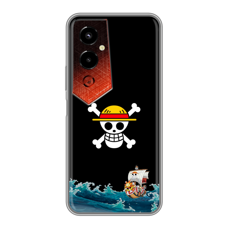 Силиконовый чехол на Tecno Pova 4 Pro с принтом One Piece Ван Пис Силиконовый чехол на Tecno Pova 4 Pro с принтом One Piece Ван Пис