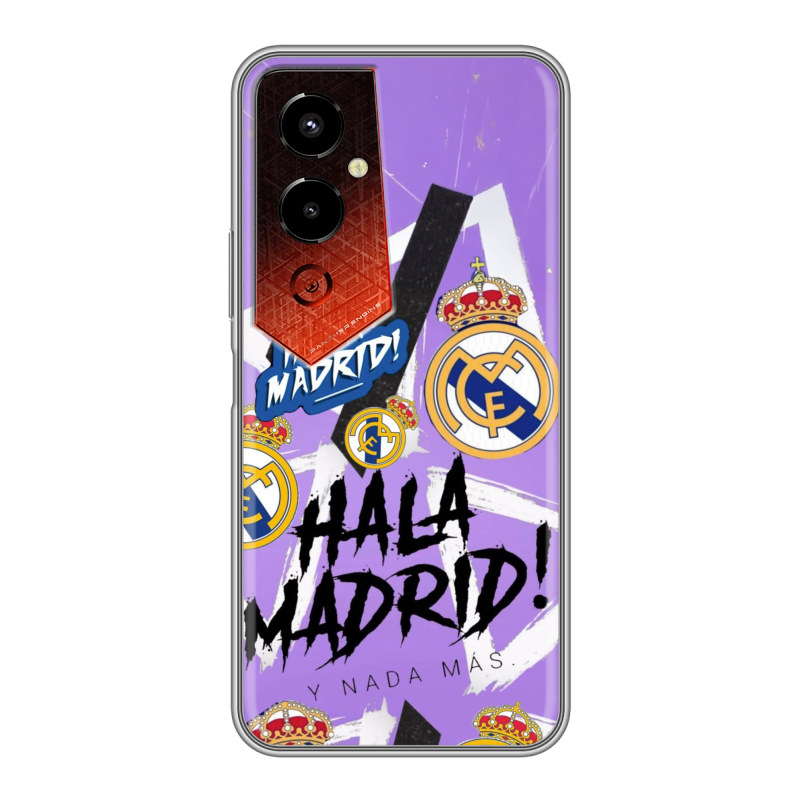 Силиконовый чехол на Tecno Pova 4 Pro с принтом Real Madrid Реал Мадрид Силиконовый чехол на Tecno Pova 4 Pro с принтом Real Madrid Реал Мадрид