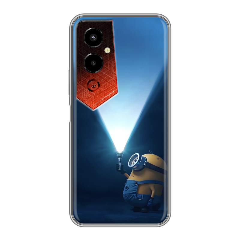 Силиконовый чехол на Tecno Pova 4 Pro с принтом Миньоны Силиконовый чехол на Tecno Pova 4 Pro с принтом Миньоны