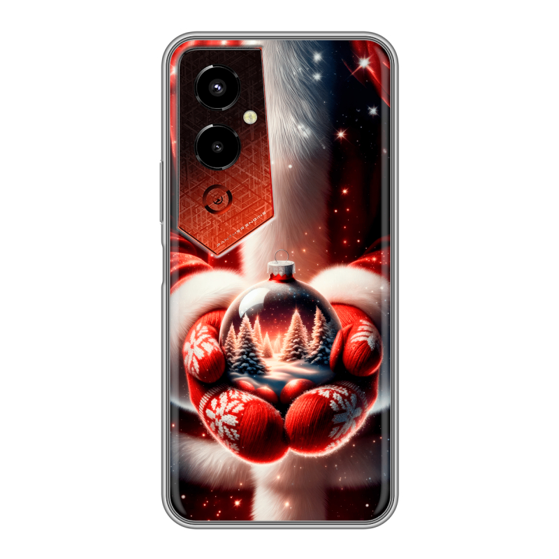Силиконовый чехол на Tecno Pova 4 Pro с принтом Новый год Силиконовый чехол на Tecno Pova 4 Pro с принтом Новый год