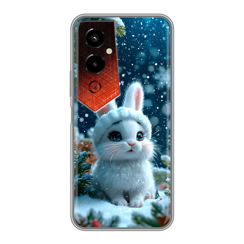 Силиконовый чехол на Tecno Pova 4 Pro с принтом Новый год Силиконовый чехол на Tecno Pova 4 Pro с принтом Новый год