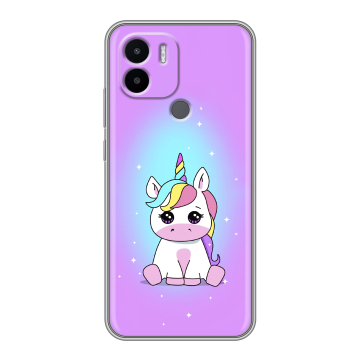 Силиконовый чехол на Xiaomi Redmi A1 Plus с принтом Единорог
