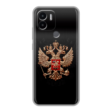 Силиконовый чехол на Xiaomi Redmi A1 Plus с принтом Герб России