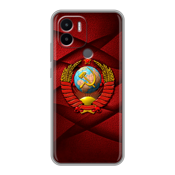 Силиконовый чехол на Xiaomi Redmi A1 Plus с принтом Герб СССР