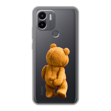 Силиконовый чехол на Xiaomi Redmi A1 Plus с принтом Медведь Силиконовый чехол на Xiaomi Redmi A1 Plus с принтом Медведь