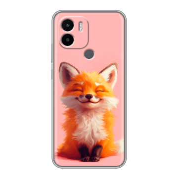 Силиконовый чехол на Xiaomi Redmi A1 Plus с принтом милая лиса Силиконовый чехол на Xiaomi Redmi A1 Plus с принтом милая лиса