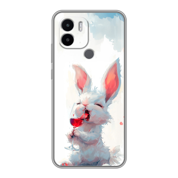 Силиконовый чехол на Xiaomi Redmi A1 Plus с принтом кролик зайчик Силиконовый чехол на Xiaomi Redmi A1 Plus с принтом кролик зайчик