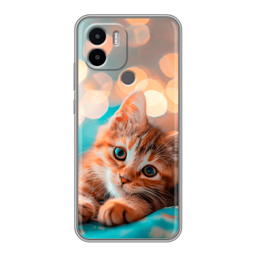 Силиконовый чехол на Xiaomi Redmi A1 Plus с принтом котик Силиконовый чехол на Xiaomi Redmi A1 Plus с принтом котик