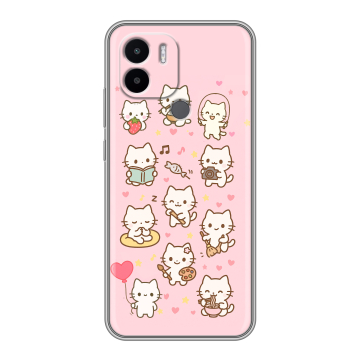 Силиконовый чехол на Xiaomi Redmi A1 Plus с принтом Hello Kitty Хелоу Кити Силиконовый чехол на Xiaomi Redmi A1 Plus с принтом Hello Kitty Хелоу Кити